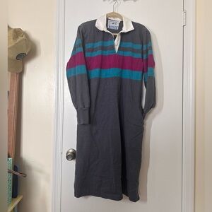 VINTAGE Lands End Rugby Dress